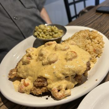 Chesterfield's - Seafood stuffed creole porkchops - American Near Me - Hattiesburg, Mississippi Chesterfield's - Seafood stuffed creole porkchops - American Near Me - Hattiesburg, Mississippi