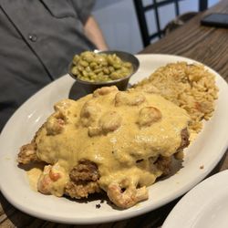 Chesterfield's - Seafood stuffed creole porkchops