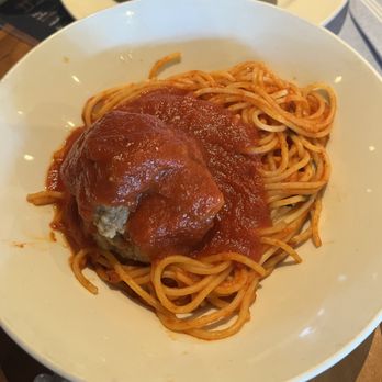Bottega Michelangelo - HH Spaghettini with Meatball - Italian Near Me - Tucson, Arizona Bottega Michelangelo - HH Spaghettini with Meatball - Italian Near Me - Tucson, Arizona