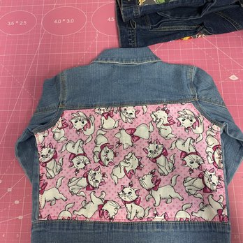 Tama’s Alterations - Toddler upcycled denim jacket - Sewing & Alterations Near Me Tama’s Alterations - Toddler upcycled denim jacket - Sewing & Alterations Near Me