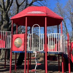 Jenkins Park - JENKINS sign on the playset