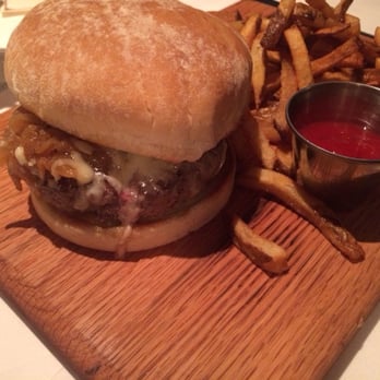 Back Bay Social - Social Burger and fries... worth the 23 bucks! - New American Near Me - Boston, Massachusetts
