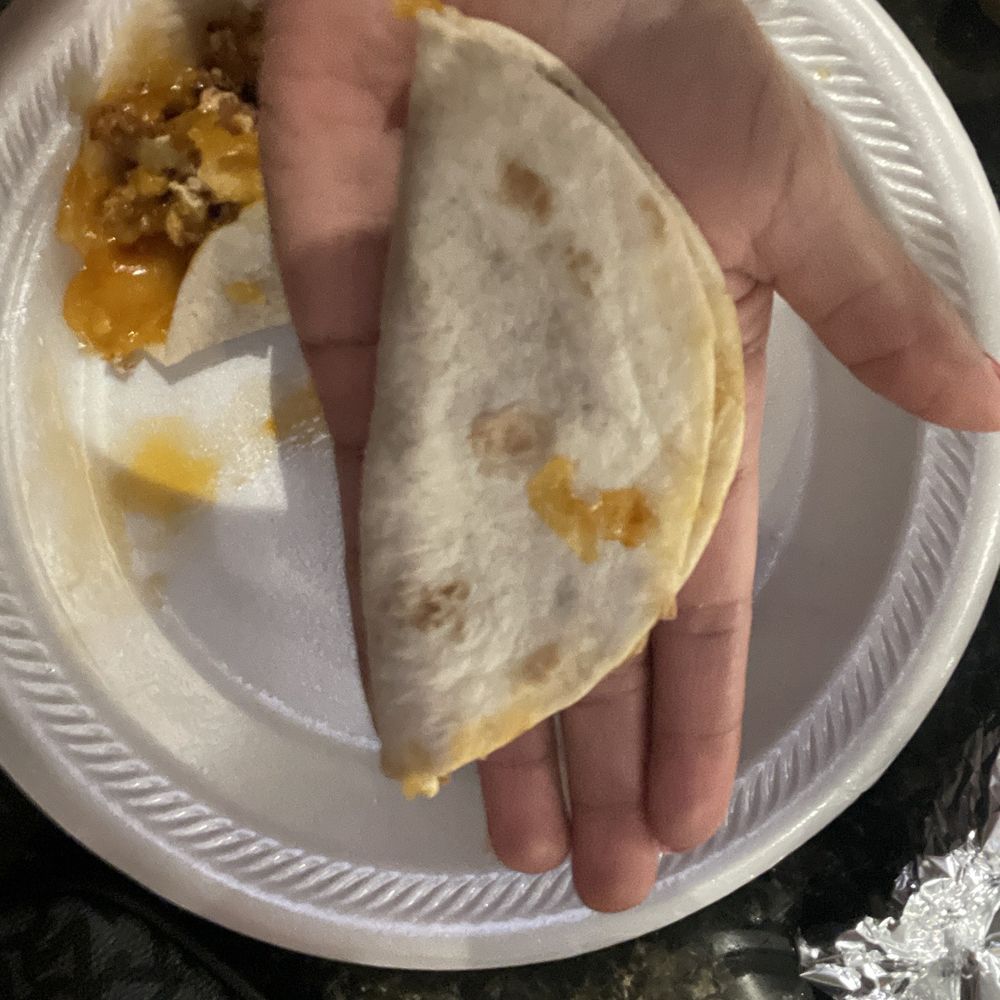bean & cheese taco. they need to state they sell small tacos. this is NOT standard size. Yall head down to SATX, b/c this ain't it.