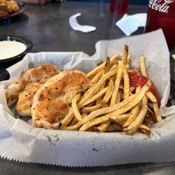 The Switch Track - Grilled chicken tenders and fries