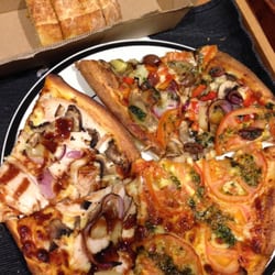 La Romana Pizza Bar - Dinner ready to be consumed.