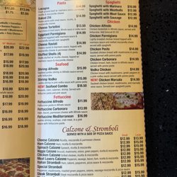 Dinners, Calzones & Strombolis