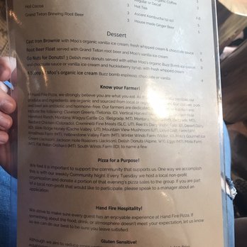 Hand Fire Pizza - Pizza Near Me - Jackson, Wyoming
