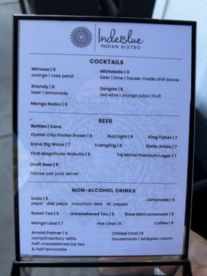Menu photo 2 IndeBlue Indian Bistro Crawfordville, FL Menu photo 2 IndeBlue Indian Bistro Crawfordville, FL