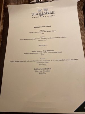 Menu photo 3 Usquabae Edinburgh, EDH Menu photo 3 Usquabae Edinburgh, EDH
