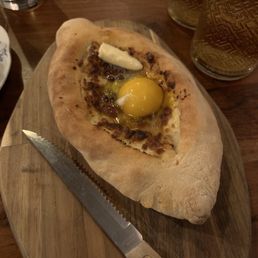 Adjaruli khachapuri Adjaruli khachapuri