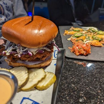 Topgolf - They gave us the wrong order it was supposed to be a grilled chicken sandwich - Golf Near Me - Burlingame, California