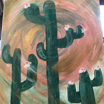 The Art House Gilbert - Cactus  painting ! - Paint & Sip Near Me - Gilbert, Arizona