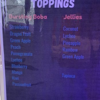 Simply Boba - Bursting boba flavors & jelly flavors for your boba drinks - Bubble Tea Near Me - Lancaster, New York