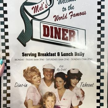 Mel's Diner - Front of menu - Diners Near Me - Phoenix, Arizona Mel's Diner - Front of menu - Diners Near Me - Phoenix, Arizona