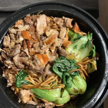 Hi Tea - Duck Shreds, Garlic Soy Sauce, and Fried Noodles - Bubble Tea Near Me - Syracuse, New York