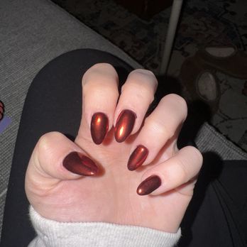 Nailmaste Salon & Spa - Red chrome dip - Nail Salons Near Me - Bethesda, Maryland Nailmaste Salon & Spa - Red chrome dip - Nail Salons Near Me - Bethesda, Maryland