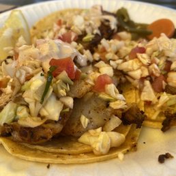 Fish tacos. Fish tacos.