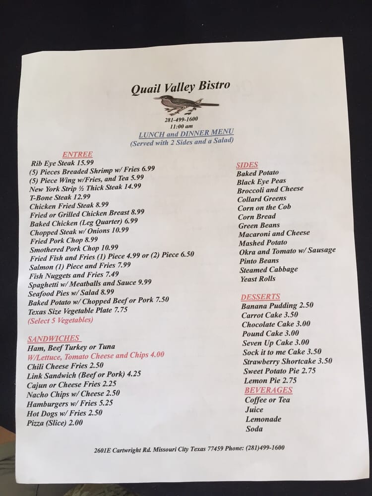 Quail Valley Bistro Logo