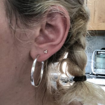 Chameleon Tattoo - Second lobe piercing, pierced by Owen! - Tattoo Near Me - Somerville, Massachusetts