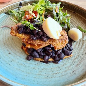 Crasqui - VEGAN BREAKFAST GF, VG, V Patacones, black beans, heart of palm, avocado - Venezuelan Near Me - Saint Paul, Minnesota