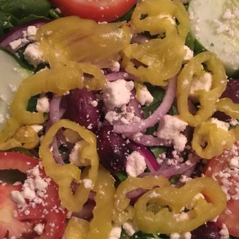 Izzy's NY Pizza - Large Greek Salad. Extremely delicious! - Pizza Near Me - Lilburn, Georgia