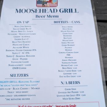 Moosehead Grill - Menu - American Near Me - Charlotte, North Carolina