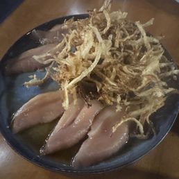 Albacore with crispy onion, so fresh and delicious. 10/10 recommend. Albacore with crispy onion, so fresh and delicious. 10/10 recommend.