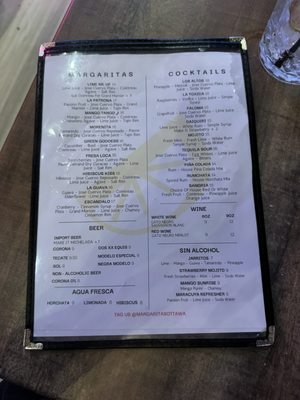 Menu photo 2 Margarita's Ottawa, ON Menu photo 2 Margarita's Ottawa, ON