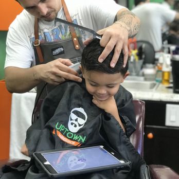Barber Social - Daniel cutting our squirmy three-year-old's hair :) - Barbers Near Me - Phoenix, Arizona