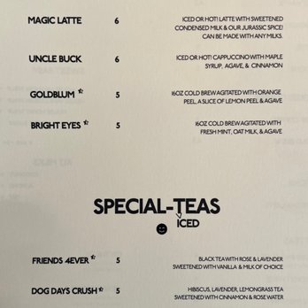Jurassic Magic - Menu - Coffee & Tea Near Me - Los Angeles, California Jurassic Magic - Menu - Coffee & Tea Near Me - Los Angeles, California