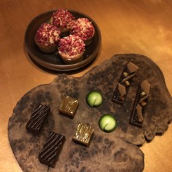 Manchester House - Dessert chocolates with the tasting menu