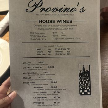 Provino's - Menu - Italian Near Me - Snellville, Georgia