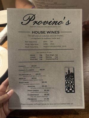 Menu photo 1 Provino's Snellville, GA