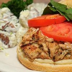Dunk N Munch - Our special chicken tarragon sandwich