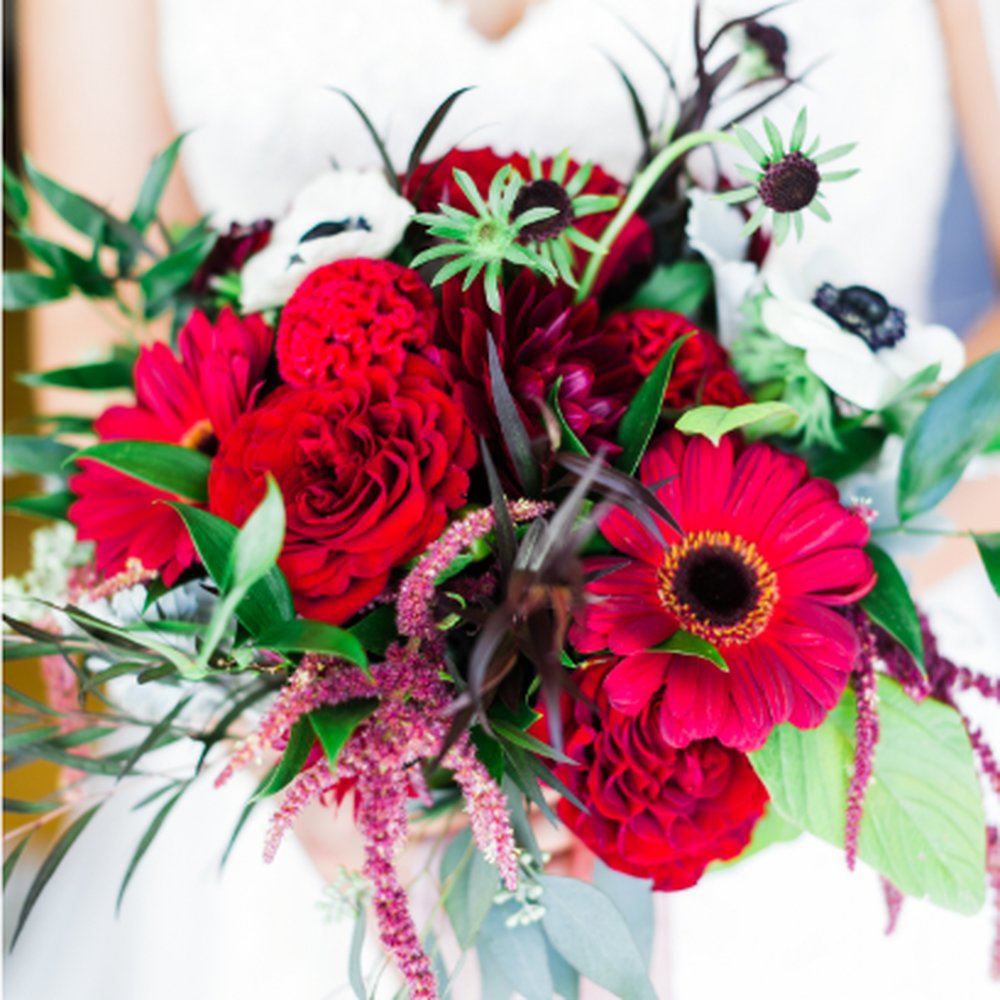 Bridal bouquet with long sheer ribbons. Bridal bouquet with long sheer ribbons.