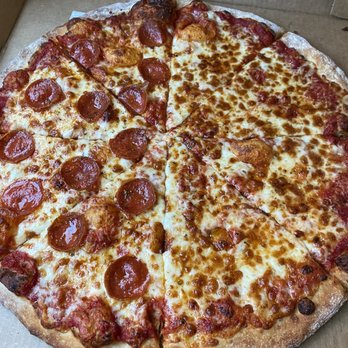 The Hot Tomato - We ordered 1/2 cheese & 1/2 pepperoni large 18". - Bakeries Near Me - Ruskin, Florida The Hot Tomato - We ordered 1/2 cheese & 1/2 pepperoni large 18". - Bakeries Near Me - Ruskin, Florida