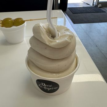 Devil & Angel Desserts - An icy frozen vanilla frozen yogurt - Ice Cream & Frozen Yogurt Near Me - Walnut Creek, California Devil & Angel Desserts - An icy frozen vanilla frozen yogurt - Ice Cream & Frozen Yogurt Near Me - Walnut Creek, California