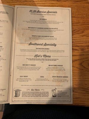 Menu photo 2 Cracker Barrel Old Country Store Conroe, TX