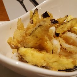 Rica's - Calamari with eggplant - delicious!