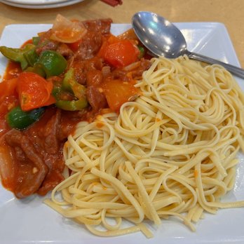 C & M Bistro - Tomato beef braised spaghetti - Cantonese Near Me - Oakland, California