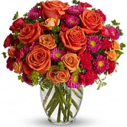 Huffman Floral - The beautiful bouquet I ordered online ($80) and was expecting something in comparison to when the florist said they were short