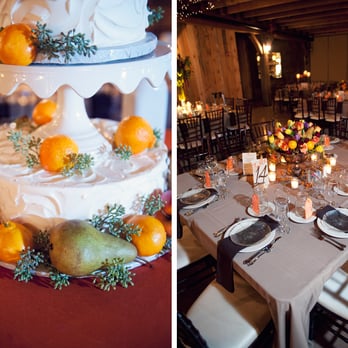 Zuzu's Petals - Cake decorations and 1 centerpiece of 3 throughout County Line Orchard -- Photo credit:  Forever October Photography - Florists Near Me - Chicago, Illinois