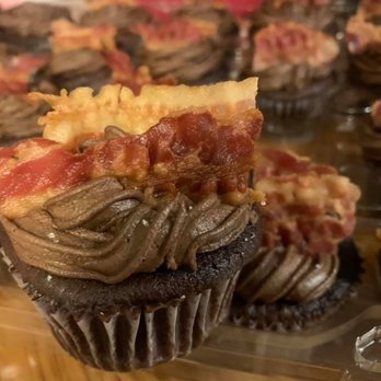 Homesliced - Dark Chocolate Bacon Cupcakes! - Coffee & Tea Near Me - Conover, North Carolina Homesliced - Dark Chocolate Bacon Cupcakes! - Coffee & Tea Near Me - Conover, North Carolina