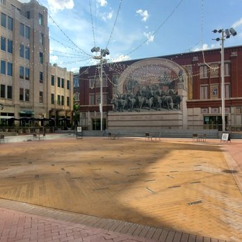 Sundance Square - The Sundance Square fountains on a beautiful Saturday afternoon- shutdown until further notice. - Shopping Centers Near Me - Fort Worth, Texas