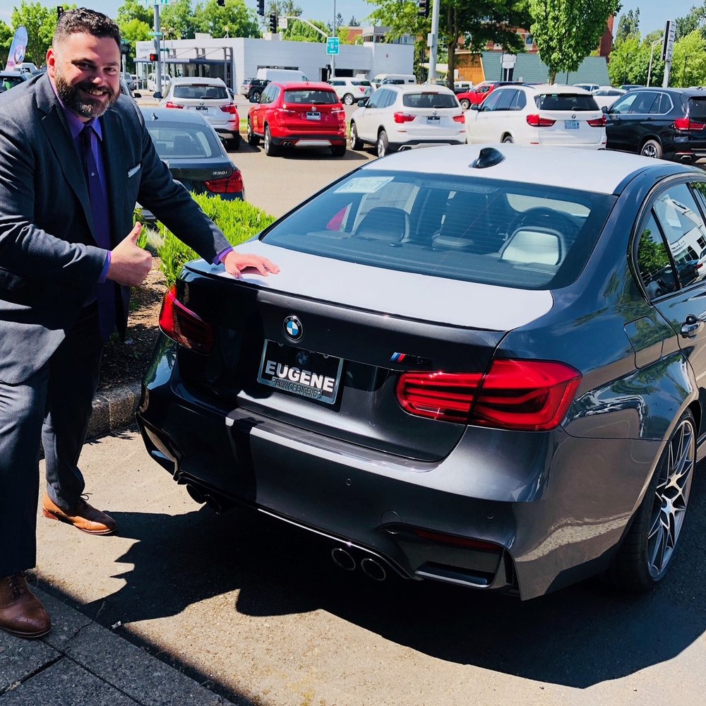 BMW of Eugene - Happiness is an 8-mile BMW M3 with the plastic still on it, as requested! - Auto Repair Near Me - Eugene, Oregon BMW of Eugene - Happiness is an 8-mile BMW M3 with the plastic still on it, as requested! - Auto Repair Near Me - Eugene, Oregon