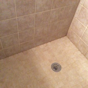 Pro Grout - It's still drying, but the bottom parameter of the shower was redone with waterproof grouting. - Tiling Near Me Pro Grout - It's still drying, but the bottom parameter of the shower was redone with waterproof grouting. - Tiling Near Me