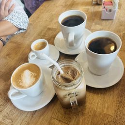 Espresso, ice latte, coffe Espresso, ice latte, coffe