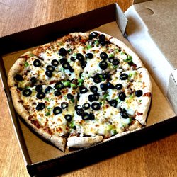 Minsky's Pizza - Small (10") Combo on Original Honey Wheat Crust - Hold the Pepperoni and Sausage - Delish!