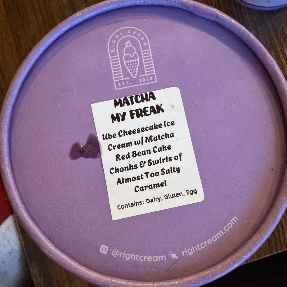 Matcha my freak ice cream Matcha my freak ice cream