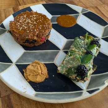 Bruna Restaurante - @endoedibles on Instagram 09/13/25 Tamal with Duck - Confit Duck, Blue Corn Tamale, Blackberry, Raspberry, Onion, Mole Poblano, Dry Mole - Wine Bars Near Me - Guadalajara, JAL Bruna Restaurante - @endoedibles on Instagram 09/13/25 Tamal with Duck - Confit Duck, Blue Corn Tamale, Blackberry, Raspberry, Onion, Mole Poblano, Dry Mole - Wine Bars Near Me - Guadalajara, JAL